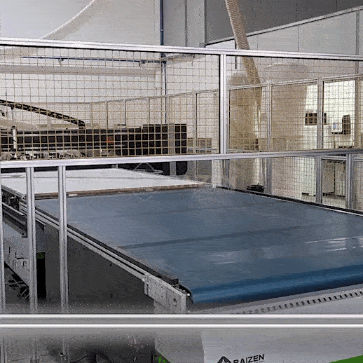 Esquadro pneumático em funcionamento - RAIZEN MACHINE