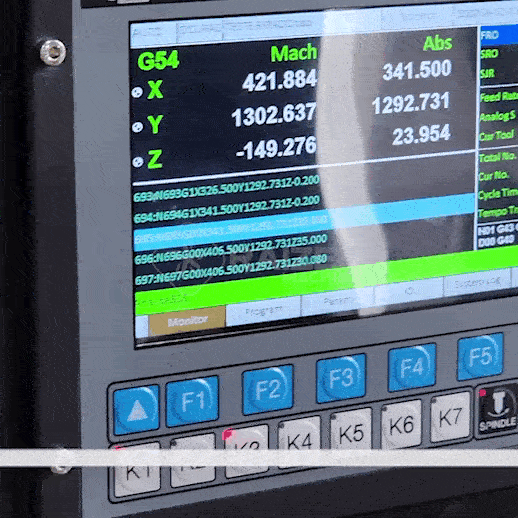 Esquadro pneumático em funcionamento - RAIZEN MACHINE